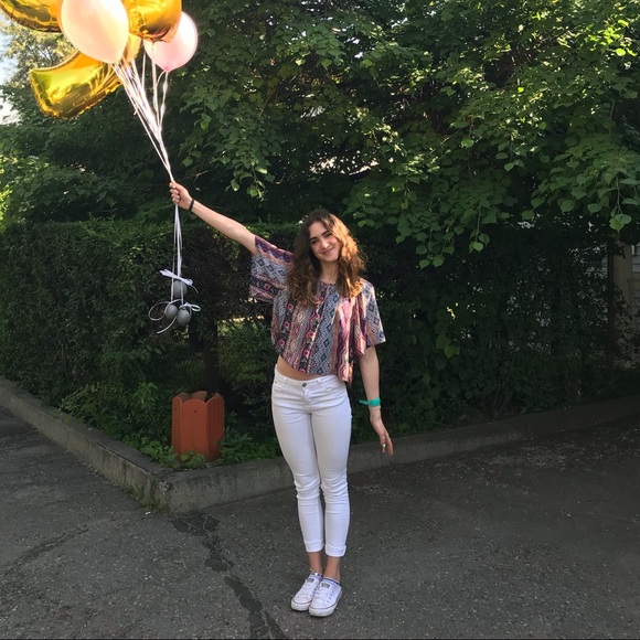 White mid rise jeans - Abercrombie - Picture 3 of 3